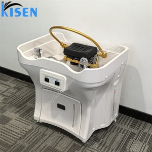 Kisen Fabriqué en Chine, Bac de lavage de tête portable de qualité supérieure pour salon, avec chauffe-eau et réservoirs 50L+25L, sans installation de plomberie - Product Image 2