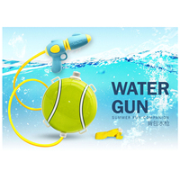 Pistolet à eau portable pour l'extérieur, idéal pour l'été, les jeux aquatiques à la piscine, tir longue portée, pour enfants et adultes, jeux de plage, jouet pistolet à eau à bille