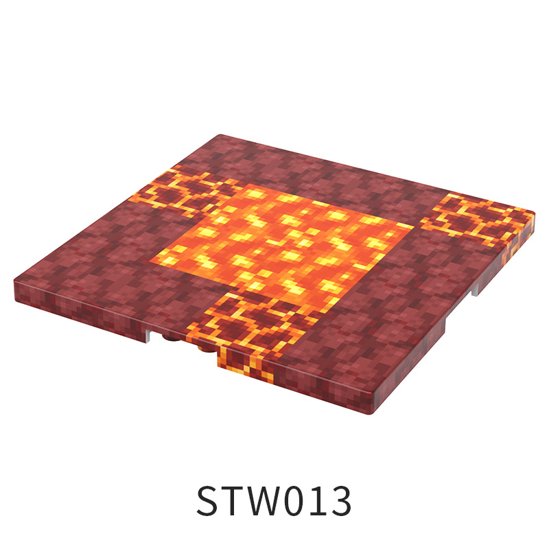 Placa base magnética Stw013 con borde de lava - 8805cm