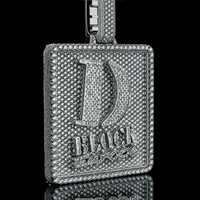 Collier Pendentif Personnalisé Hip Hop en Argent 925 avec Diamants Moissanite Iced Out et Initiale – Mode Masculine