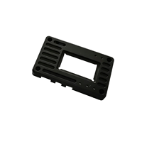 Kit de composants mécaniques en aluminium anodisé noir usinés sur commande par CNC pour l'automatisation et l'électronique