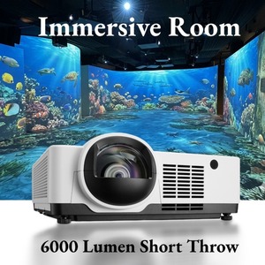 Projecteur laser 3LCD SMX 6000 lumens à courte focale WUXGA, <span class=keywords><strong>projection</strong></span> à 360 degrés, interaction immersive <span class=keywords><strong>au</strong></span> sol/mur pour <span class=keywords><strong>l</strong></span>'intérieur - Product Image 1