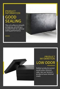 Customized Black <b>Rubber</b> Shock <b>Block</b>-Anti-Shock/Anti-Collision Mechanical Buffer for Noise Reduction High Pressure Ozone Cutting - Product Image 3
