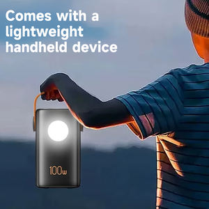 Портативный внешний аккумулятор ZUZG с индивидуальным логотипом, 100 Вт + 22,5 Вт PD+QC, тройной USB-порт, LED-дисплей, выход Type-C, быстрая зарядка, 60000 мАч - Product Image 5