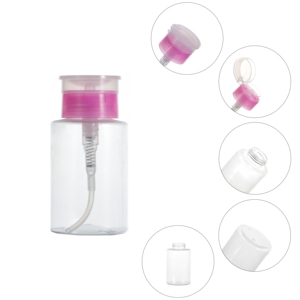 Distributeur de <span class=keywords><strong>lotion</strong></span>, tonique facial <span class=keywords><strong>ou</strong></span> dissolvant de vernis à ongles en plastique avec pompe à pression verrouillable - Product Image 4