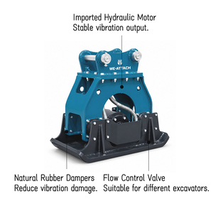 Compacteur vibrant hydraulique We-Attach <span class=keywords><strong>WVC</strong></span> 06 pour excavatrice de 11-16 tonnes - Product Image 2