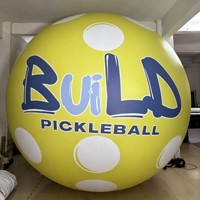 Ballons gonflables de pickleball personnalisés de 2 m de diamètre en tissu Oxford, durables, réutilisables, imperméables, faciles à installer, pour la publicité