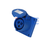 Prise murale industrielle femelle 3 broches HFE 16A 220V IP44 et fiche mâle
