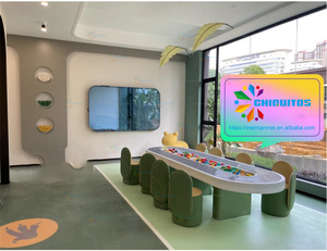 Chiquitos Đa Mục Đích Trẻ Em Lớn Câu Đố Xây Dựng Khối Trò Chơi Bàn Và Ghế Cho Trẻ Em Vui Chơi Giải Trí Nơi Nhà Giữ Trẻ Trung Tâm - Product Image 3