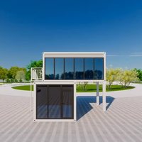 Construisez rapidement une maison modulaire de luxe Conteneurs de 20 à 40 pieds Conteneur en bois détachable en acier pour appartement, bureau, maison et bureau