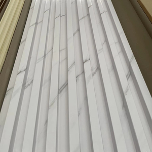 Panneaux muraux intérieurs en PVC imitation marbre WPC, revêtement vinyle décoratif, imperméable, ignifuge, pour salle de bain, escalier, design moderne - Product Image 3