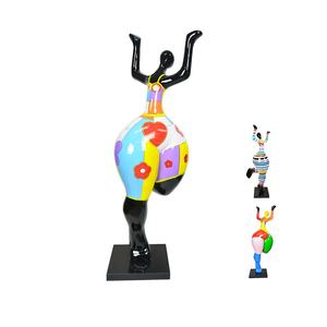 Escultura de bailarina de Ballet hecha a mano personalizada, estatuas de resina de mujer gorda bonita, estatuilla de fibra de vidrio artística - Product Image 4