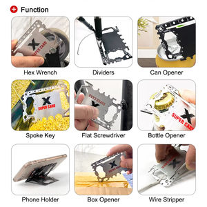 Multiutensile Personalizzato in Acciaio Inox a Forma di Carta di Credito per Regali Aziendali e Promozioni - Product Image 3