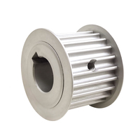 Poulie de distribution HTD 3M 20T en alliage d'aluminium usinée CNC, alésage personnalisé, vis de réglage, transmission OEM pour machines industrielles