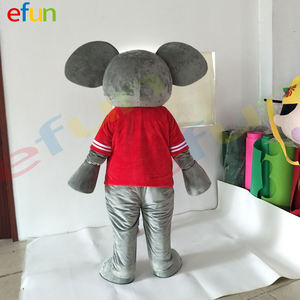 Efun MOQ 1 pieza personalizado Unisex tamaño <span class=keywords><strong>adulto</strong></span> <span class=keywords><strong>elefante</strong></span> mascota <span class=keywords><strong>disfraz</strong></span> lindo Animal personaje de dibujos animados para fiesta - Product Image 3
