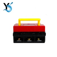 Interrupteur de transfert manuel double alimentation BAOYONG HR6 avec disjoncteur, couvercle et contacts en cuivre 400V, modèle 250-310
