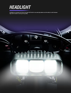 มอเตอร์ไซค์วิบากใหม่ปี 2025 72V 10Kw จอแสดงผลอัจฉริยะมัลติฟังก์ชั่น ระบบกันสะเทือนเต็มรูปแบบ แรงทรงพลัง 85 กม./ชม. - Product Image 3