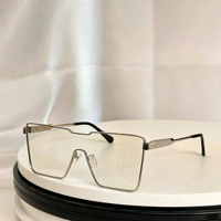 Lunettes de soleil unisexes surdimensionnées vintage à monture carrée, verres PC gris dégradé, protection UV400, effet miroir