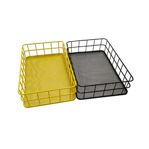 2er-Set Mehrfarbiger Metallgitter-Aufbewahrung skorb - Product Image 2