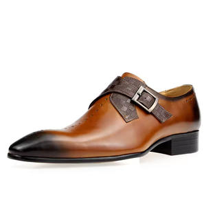Nouvelles chaussures habillées Oxford pour hommes en cuir véritable à bout carré, antidérapantes, design classique pour occasions formelles, mariages, toutes saisons - Product Image 3