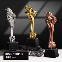 Trofeos de Cristal Pulido JN Competition Souvenirs, Premios Personalizados con Forma de Corona, Trofeos de Resina con Corona