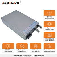 Alimentation électrique à découpage AC/DC 3000W 110V 220V régulée à sortie unique pour LED avec certifications CE FCC RoHS