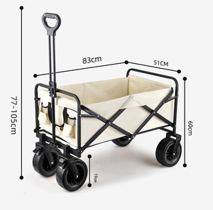 Chariot de Jardin Pliant Portable pour Plage, Pêche, Camping, Shopping et Bagages à Main - Product Image 6