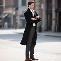 Manteau en laine personnalisé JXKRSZF pour hommes, manteau en laine chaud unisexe pour étudiants