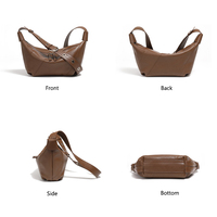Sac bandoulière en cuir pleine fleur sur mesure, luxe discret, esthétique East-West, grande capacité, pour le bureau, pour femme
