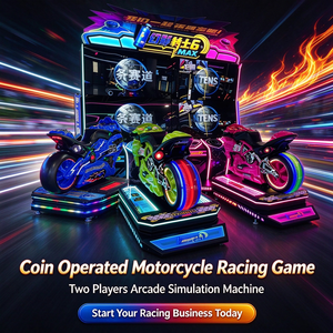 Simulatore <span class=keywords><strong>di</strong></span> Moto <span class=keywords><strong>da</strong></span> <span class=keywords><strong>Corsa</strong></span> a Due Posti con Gettoniera, 7 Piste e Ruote Luminose per Centri Ricreativi e Sale Giochi - Product Image 2