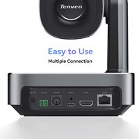 Cámara de Conferencia Profesional 4K 12X PTZ*3 con Seguimiento por IA, USB/HDMI/LAN y Controlador de Teclado con Joystick PTZ KB300Pro
