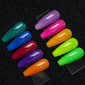 ZRKGEL nouveauté couleurs néon OEM/ODM échantillon gratuit fournisseur d'ongles en gros tremper ensemble de vernis à ongles disco gel de marque privée - Product Image 4