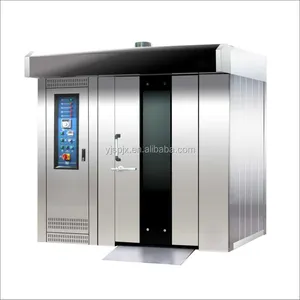 YJXFDL-64SM Elektrische Convectie Commerciële Oven Broodrooster Dubbele Deur 64 Trays Rotary Ovens