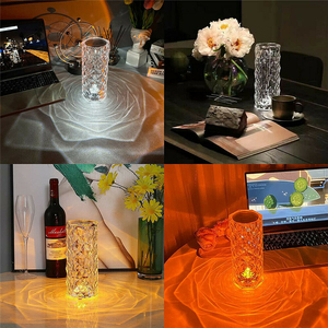 Lámpara Led de mesa inalámbrica para el hogar, luces de mesa modernas RGB, románticas, artesanales, decorativas, portátiles, táctiles, para escritorio, luz nocturna para sala de estar - Product Image 6