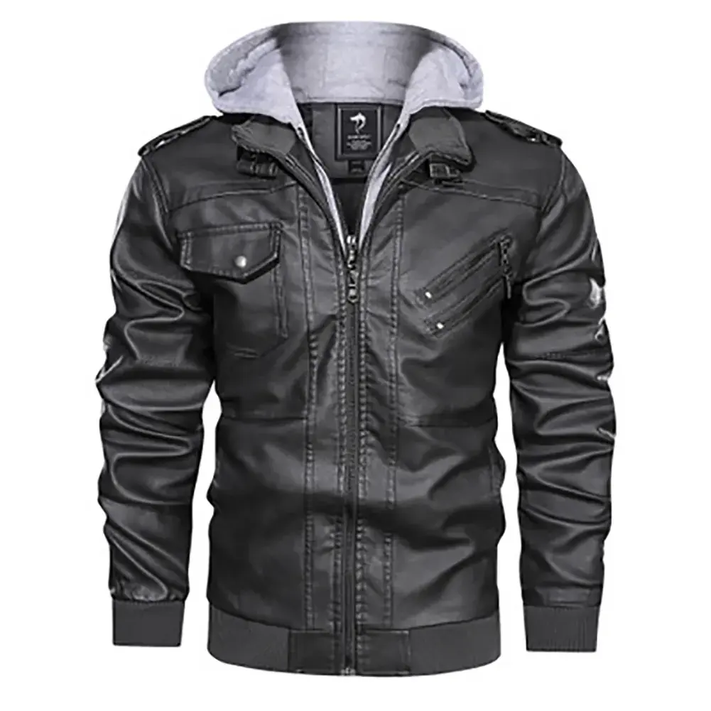 2024 vestes de moto coupe-vent extérieures pour hommes veste de manteau en cuir élégante