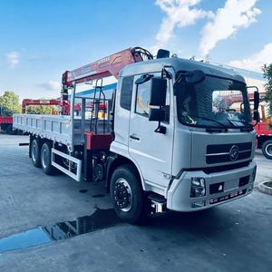 Euro 3 Dongfeng Truck Mounted Crane 8 Ton Five Section Straight Boom Lifting Vehicle for Outdoor <b>Engineering</b> Hoisting <b>Machinery</b> - Product Image 4