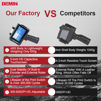 Printer Inkjet Karakter Besar Otomatis Demin H50 dengan Kepala Cetak untuk Bahan Fleksibel, Kardus Kayu, Kemasan, Logo, dan Label