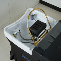 Lit de spa électrique professionnel traditionnel personnalisé avec réservoir d'eau, chauffe-eau noir, fauteuil de lavage et éponge haute densité