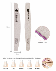 Logo ile özel çift taraflı tırnak törpüsü s dikdörtgen tırnak törpüsü 80/100/180 Grit zımpara tırnak törpüsü - Product Image 5