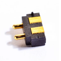 Connecteur magnétique JIATEL pour câble d'alimentation de support de batterie 12V à ressort avec broches Pogo et connecteur PCB