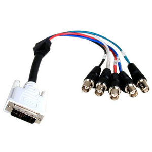 DVI <b>Cable</b> Male To 5 RCA Connectors Video Signal Transmission <b>Cable</b> <b>For</b> <b>Computer</b> Monitor High Definition Audio Video <b>Cables</b> - Product Image 1