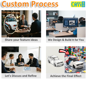 CAYI Custom Design Block Car Toy Factory <strong>Supplier</strong> Custom <strong>Building</strong> Block <strong>Set</strong> Vehicle OEM ODM Super Car Block Toy Wholesale Custom - Product Image 2