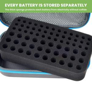 69 + Baterías AA AAA Organizador de baterías Estuche de almacenamiento Estuche de transporte de baterías - Product Image 4