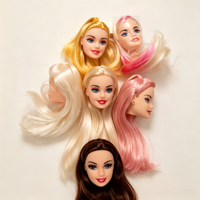 Tête de poupée de mode AJB Toy de 11,5 pouces (30 cm) en vinyle, accessoires pour la fabrication de poupées personnalisées
