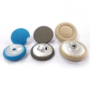 WYSE shirt button Maker bottone con gambo in ottone rivestito in tessuto decorativo moda personalizzato per cappotto