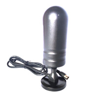 Antena de TV para Interiores de Portugal con Base Magnética, Construcción Metálica, Frecuencia VHF/UHF, Todos los Canales Gratuitos, Multibanda Vertical de 4 Bandas, Ganancia de 5dbi