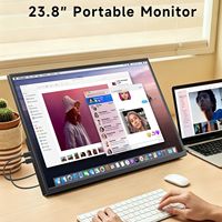 Monitor Portátil con Pantalla Táctil IPS de 23.8 Pulgadas, 1080P, 120Hz, FHD, 100% SRGB, USB-C, Pantalla Externa, Altavoz, Soporte, Montaje VESA, para Juegos