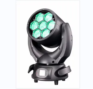 MITUSHOW DJ Disco LED Stage Lights 7pcs* 40W Moving Head Focus Dying Zoom Wash Stage Light For KTV And Bar