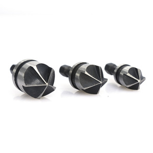 Hexagonal Shank Chamfering Tool 82 Degree 5 Blade Countersink <b>Drill</b> <b>Bit</b> Set For Woodworking Steel Application - Product Image 2