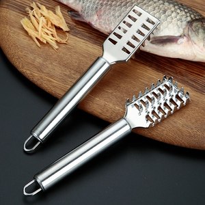 Wholesale Kitchen Stainless Fish Scales Scraping Graters Fast Remove Cleaning Peeler Scraper Bone Tweezers Tool - Product Image 2